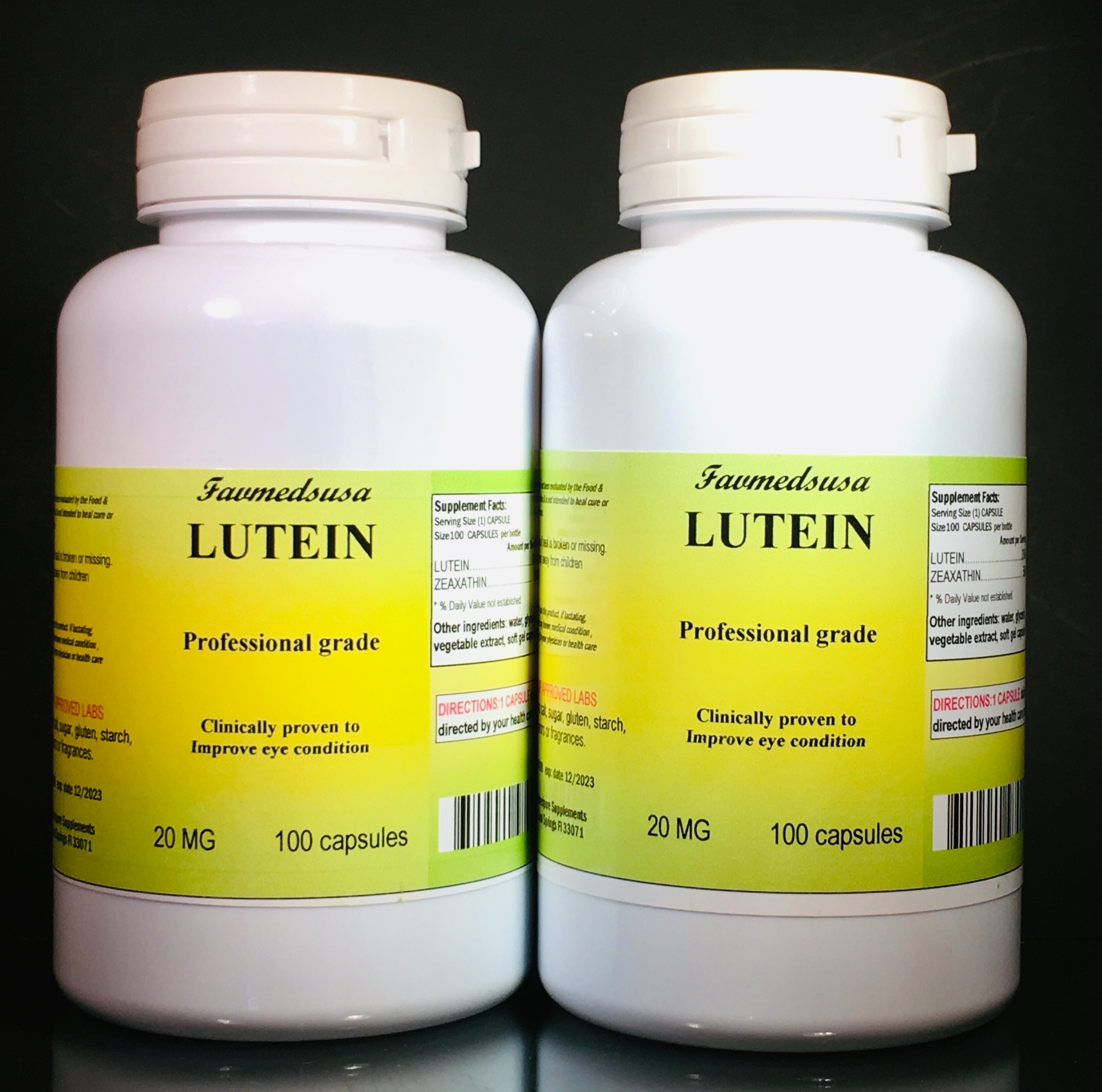 Lutein 20mg +Zeaxanthin - 200 (2x100) capsules